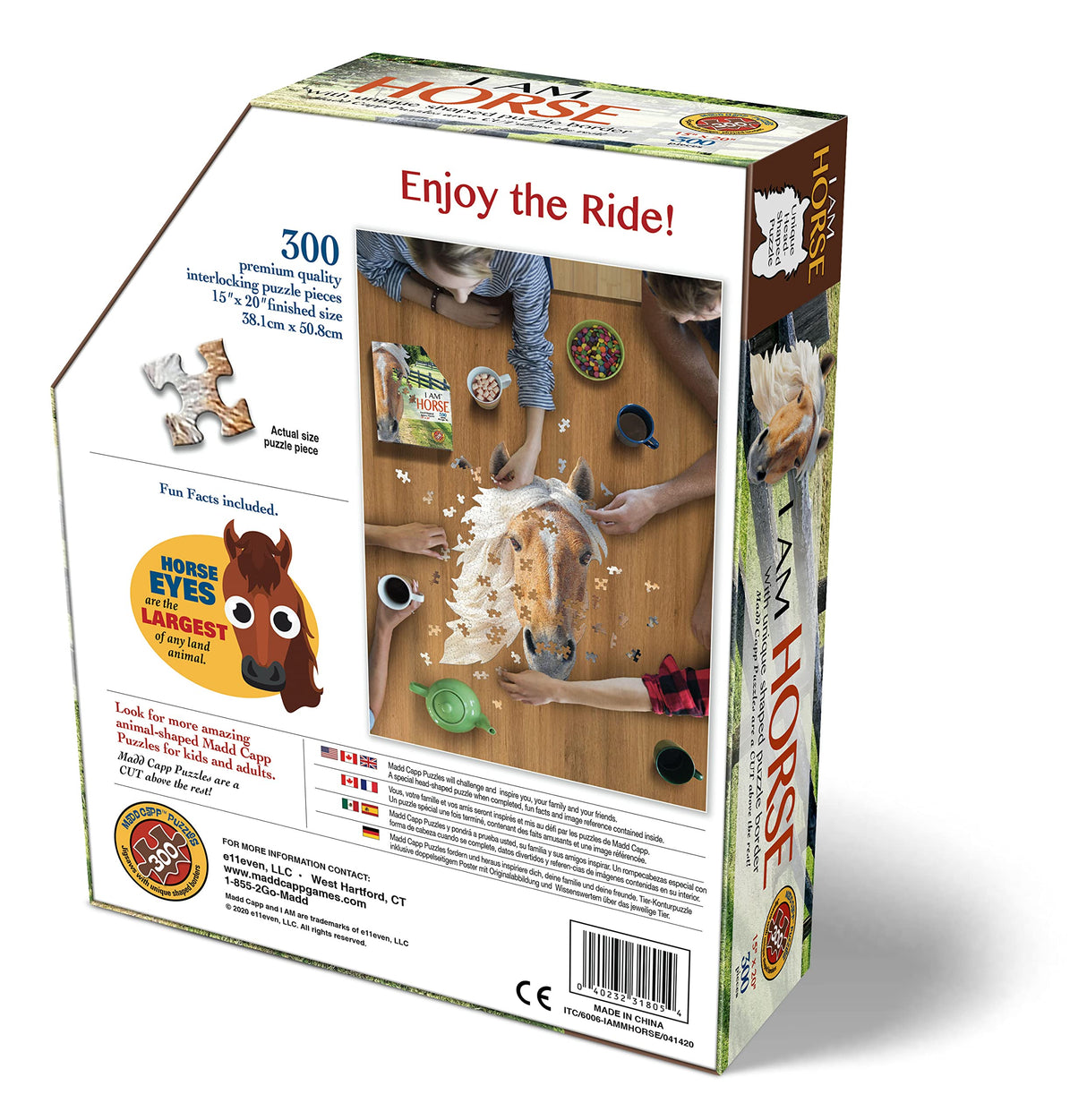 Madd Capp Puzzles - I AM Horse - 300 Pieces - Animal Shaped Jigsaw Puzzle Madd Capp