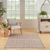 Nourison Home Positano Indoor/Outdoor Beige 4' x 6' Area Rug, Easy Cleaning, Non Shedding, Bed Room, Living Room, Dining Room, Deck, Backyard, Patio (4x6) Nourison