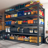 REIBII 55" W Garage Shelving 3000LBS Heavy Duty Storage Shelves 5 Tier Adjustable Metal Shelving Unit for Storage Rack Garage Storage Shelves Industrial Utility Shelf, 55" W x 24" D x 72" H REIBII
