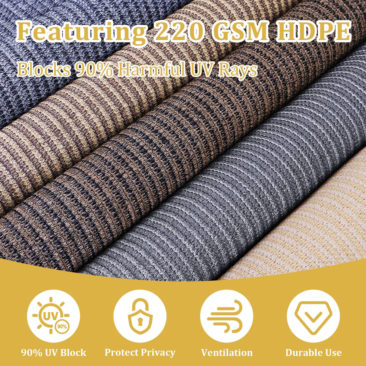 Shade&Beyond Outdoor Roller Shades with Splicing Design, 8' W x 8' H Cordless Patio Roll Up Blinds, Exterior Shade Cloth Roll for Porch, Gazebo, Pergola, Balcony, Gray Shade&Beyond