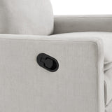 Oxford Baby Uptown Upholstered Swivel Glider & Recliner Nursery Chair, Sand Oxford Baby