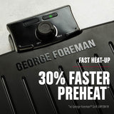 GEORGE FOREMAN® Contact Submersible™ Grill, 5-Serving Grill - Adjustable Temperature Control, Black Plates, Wash the entire grill George Foreman