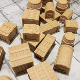 Extruded Gaming Pine Crates Barrels and Chests Extruded Gaming