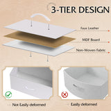 WLIVE Dresser for Bedroom with 5 Drawers, Wide Chest of Drawers, Fabric Dresser, Storage Organization Unit with Fabric Bins for Closet, Living Room, Hallway, White WLIVE