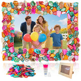 Joyclub DIY Mosaic Photo Frame Craft Kit Mosaic Kits for Kids and Adults Creative Arts and Crafts Mosaic Tiles Home Decor Handmade Christmas Birthday Gifts for Girls Ages 6-12 Joyclub