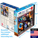 Think2Master Solar System & Space Exploration 100 Pieces Jigsaw Puzzle Fun Educational Toy for Kids, School & Families. Great Gift for Boys & Girls Ages 4-8 8-10 to for Learning. 23.4” X 16.5” THINK2MASTER