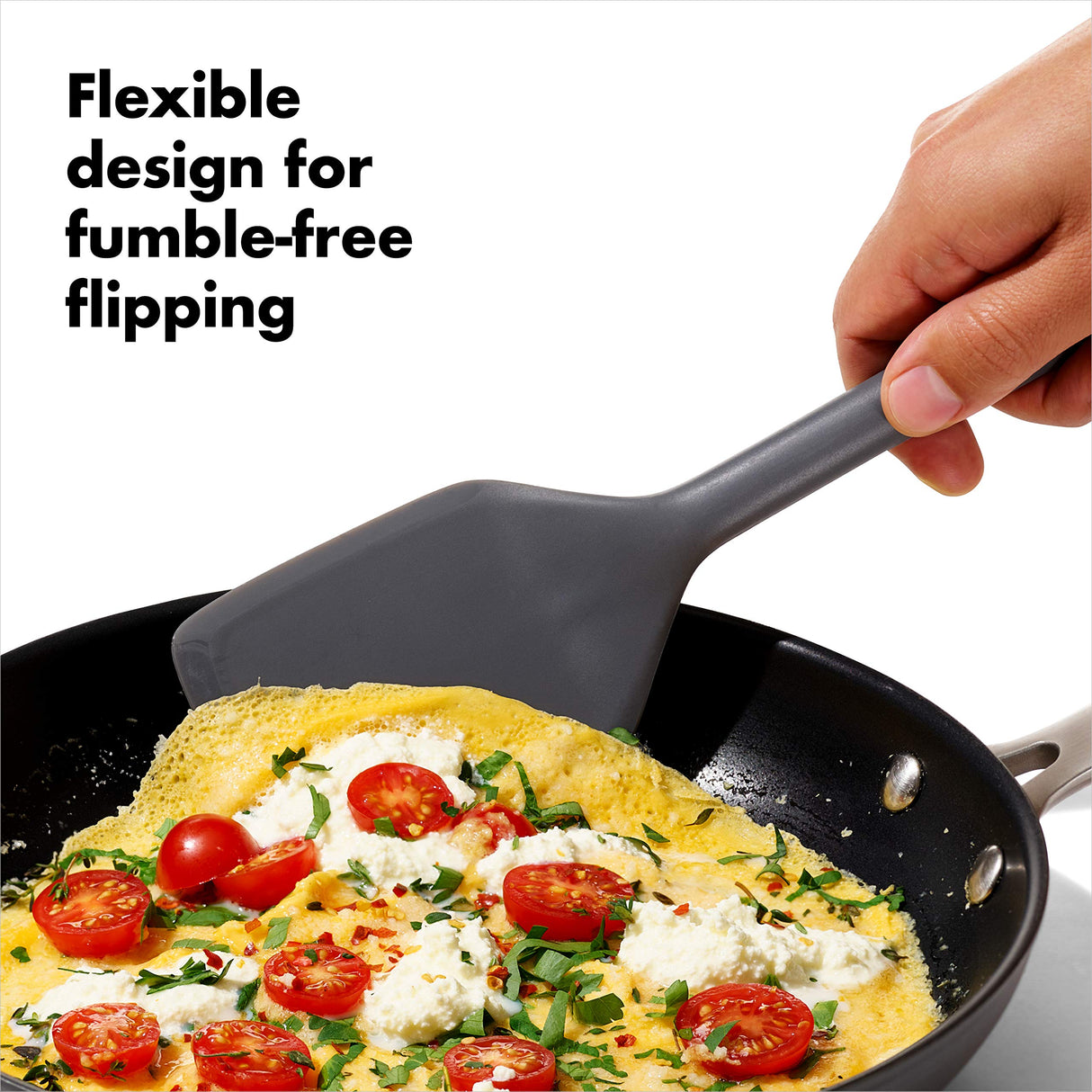 OXO Good Grips 3-Piece Silicone Utensil Set,Gray OXO