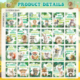 Sinload 24 Wildlife Theme Coloring Book Wild Animals Coloring Books Bulk with 24 Crayons Mini DIY Books for Art Stress Relief Drawing Book Stuffers Party Favors, Goodie Bag Filler and Holiday Gifts Sinload
