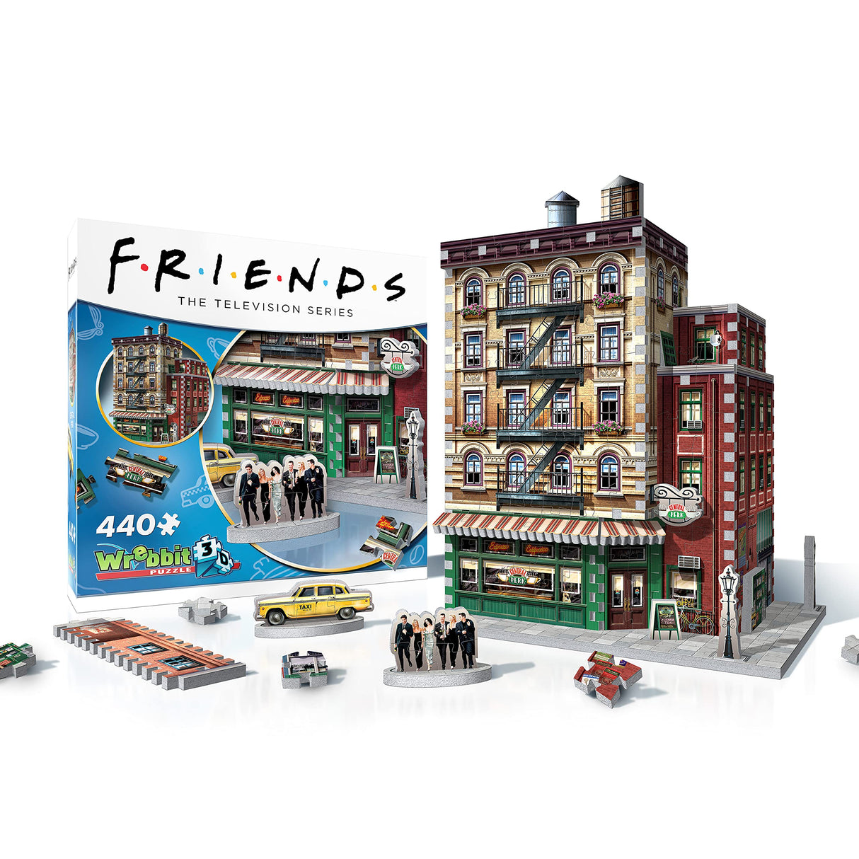 Wrebbit3D Friends Central Perk 3D Puzzle for Teens and Adults | 440 Real Jigsaw Puzzle Pieces | Not Just an Ordinary Model Kit for Adults for All Fans of The Friends TV Series Wrebbit3D