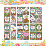 Liliful 144 Pcs Flower Coloring Book Bulk for Adult Kids DIY Art Stress Relief Drawing Book with Patterns for Adults, Party Favors, Goodie Bag Filler and Holiday Gifts (Motivate) Liliful