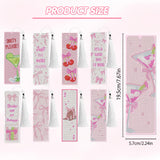 8 Pcs Bow Diamond Art Bookmarks Kit with Tassels, Cute Pink Diamond Painting Bookmarks for Women Book Lovers, DIY Bookmark Making Kit for Adults Beginners Aesthetic Crafts CRASHOT