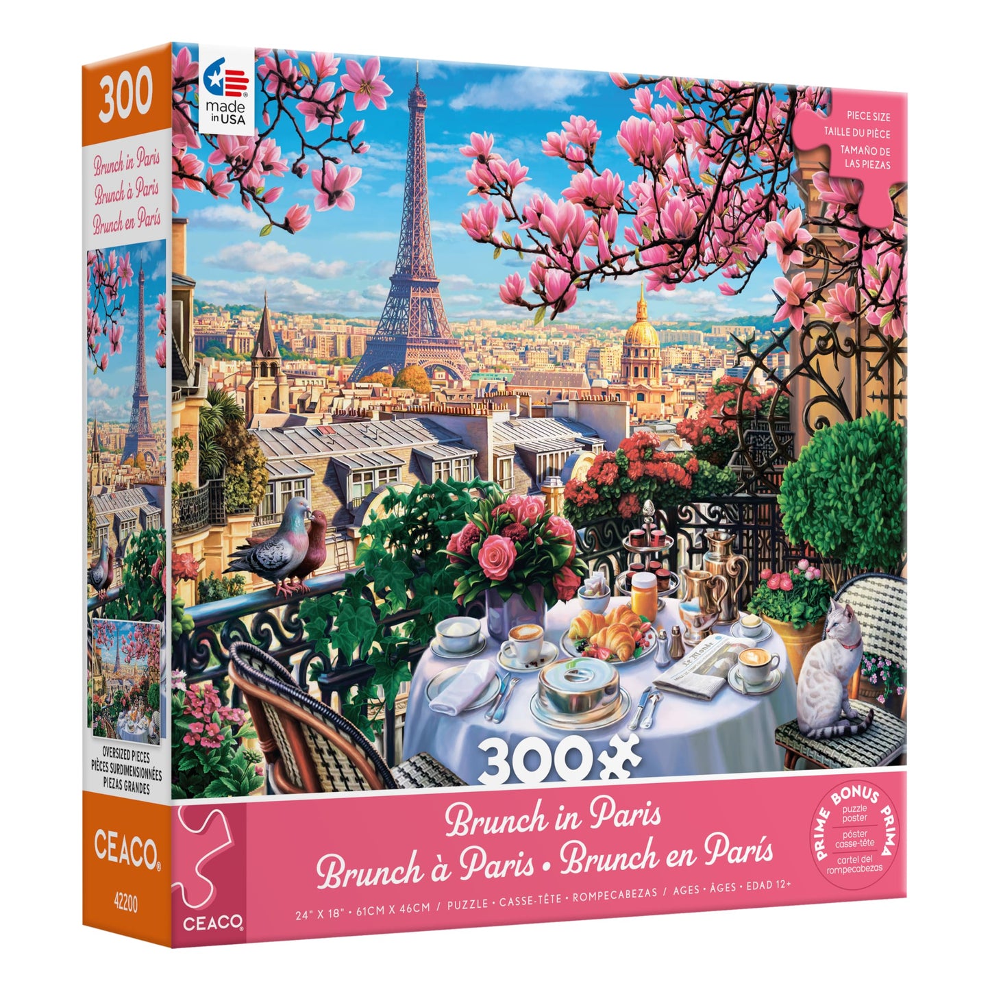 Ceaco - Brunch in Paris - 300 Oversized Piece Jigsaw Puzzle