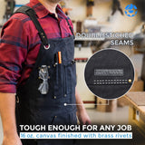 Oriole Tools Heavy Duty Shop Apron Waxed Canvas Shop Apron - Water-Resistant Perfect for Woodworkers, Welding Tool Apron Oriole Tools