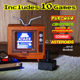 Tiny Arcade Atari 2600 3.5" Mini Retro Game - Playable Console & TV w/ Real Gameplay & Sound-10 Classic Video Games: Pac-Man, Breakout, &More(Ages 8+) Super Impulse