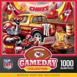 Masterpieces 1000 Piece Jigsaw Puzzle for Adults - NFL Kansas City Chiefs Gameday - 19.25"x26.75" Masterpieces