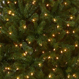 National Tree Company Pre-Lit Artificial Full Christmas Tree, Green, North Valley Spruce, White Lights, Includes Stand, 9 Feet National Tree Company