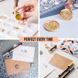 Hoppler Premium Wax Seal Kit with Seal Gun, Wax Sticks, a Flower Stamp, 12 Cavity Silicone Mold, and Extra Additions to Make Seals Stand Out and Make Invitations in Bulk. HOPPLER