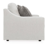 Signature Design by Ashley Maitelynn Contemporary Loveseat with Accent Pillows, Reversible Cushions and Sloped Arms, Light Gray Signature Design by Ashley
