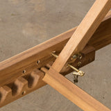 Christopher Knight Home Ariana Acacia Wood Chaise Lounge with Cushion, Teak Finish Christopher Knight Home