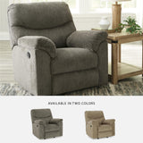 Signature Design by Ashley Alphons Transitional Polyester Tufted Rocker Recliner, Gray Signature Design by Ashley