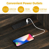 DWVO 71" Tall Kitchen Pantry Storage Cabinet with Charging Station, Kitchen Hutch Cabinet with Storage Drawers, Farmhouse Freestanding Cupboard Cabinet for Dining Room,Dark Rustic Oak DWVO