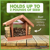 Pennington Cedar Chalet Bird Feeder 2 Pounds and 2 Suet Cakes Pennington