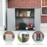 Lifetime Outdoor Utility Storage Shed with Double Wall Steel-Reinforced Construction, 6.3 x 3.6 FT Lifetime