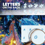 500 Piece Puzzles for Adults,Glitter Unicorn Jigsaw Puzzle,Forest Girl Jigsaw Puzzles 500 Pieces,Fantasy Creative Games and Gifts Difficult Puzzle Home Decor Toy for Adults (20.5"x14.9"), 1:1 Poster lamplig