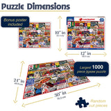 White Mountain Puzzles - I Love Baseball - 1000 Piece Jigsaw Puzzle White Mountain