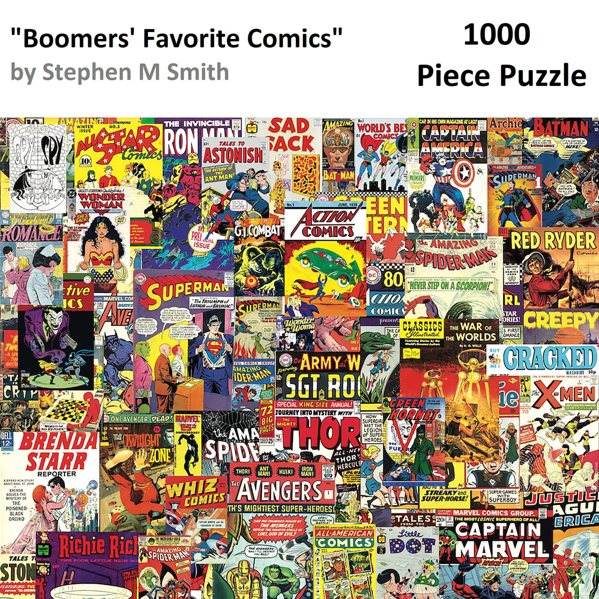 Hart Puzzles Favorite Comics 1000 Piece Puzzle, 1 EA, Multi Hart Puzzles