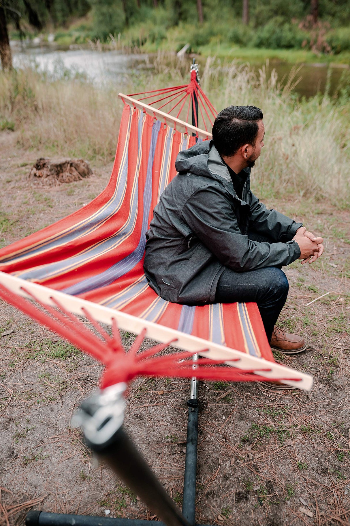 Stansport Cotton Blend Bahamas Hammock - Red (30800-60) Stansport