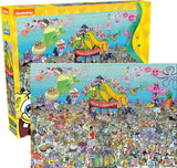 AQUARIUS Spongebob Squarepants 25th Anniversary 1000pc Puzzle (1000 Piece Jigsaw Puzzle) - Officially Licensed Spongebob Merchandise & Collectibles -22x28 in - Amazon Exclusive AQUARIUS