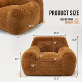 Hobestluk Bean Bag Chair Giant Bean Bag Chairs for Adults, Bean Bag Sofa Chair with Armrests, Oversize Beanbag Couch Comfy Chair for Bedroom, Living Room, Dorm and Office Hobestluk