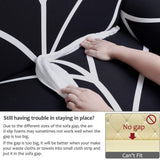 uxcell Stretch Sofa Cover Printed Couch Slipcover for Sofas Loveseat Armchair Living Room Universal Furniture with One Pillowcase (Black White Branches, Large) uxcell