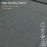 HOOOWOOO Wicker Patio Conversation Sets,8 Piece Outdoor Furniture Set with Swivel Rocking Chairs,All Weather Resistant Modern Outside Out Door Rattan Couch Chairs Side Table Set,Black HOOOWOOO