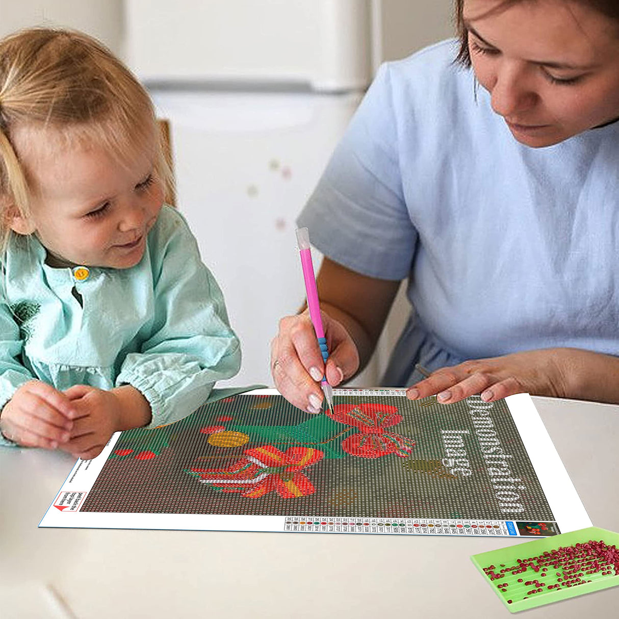 Adult DIY Diamond Painting Art, Romantic Cherry Blossom Park Beginner 5d Cartoon Landscape Hand Painted Series Home Decor 20x30 Cm, Farmhouse Decor - Full Diamond Cross Stitch Painting Kits ZKOPAVS