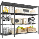 Romorgniz 52.4W Storage Shelves Wire Shelving Unit, 4 Tier Metal Shelving Rack Load 1120LBS,Adjustable Pantry Shelves Heavy Duty Garage Shelving,52.4Wx13.8Dx59H Romorgniz