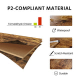 Yaheetech TV Stand for Living Room, Industrial Entertainment Center for 65 Inch TV, Rustic TV Console Stand with Storage Cabinets Wood and Metal, Rustic Brown Yaheetech