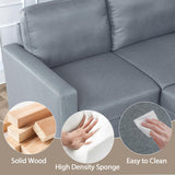 Trygoal 81 Inch Pull Out Sleeper Sofa, Sectional Couches for Living Room, 5-Seater Pull Out Couch with Storage, Convertible Sofa Bed for Small Space, Guest Room, Apartment, Gray Trygoal