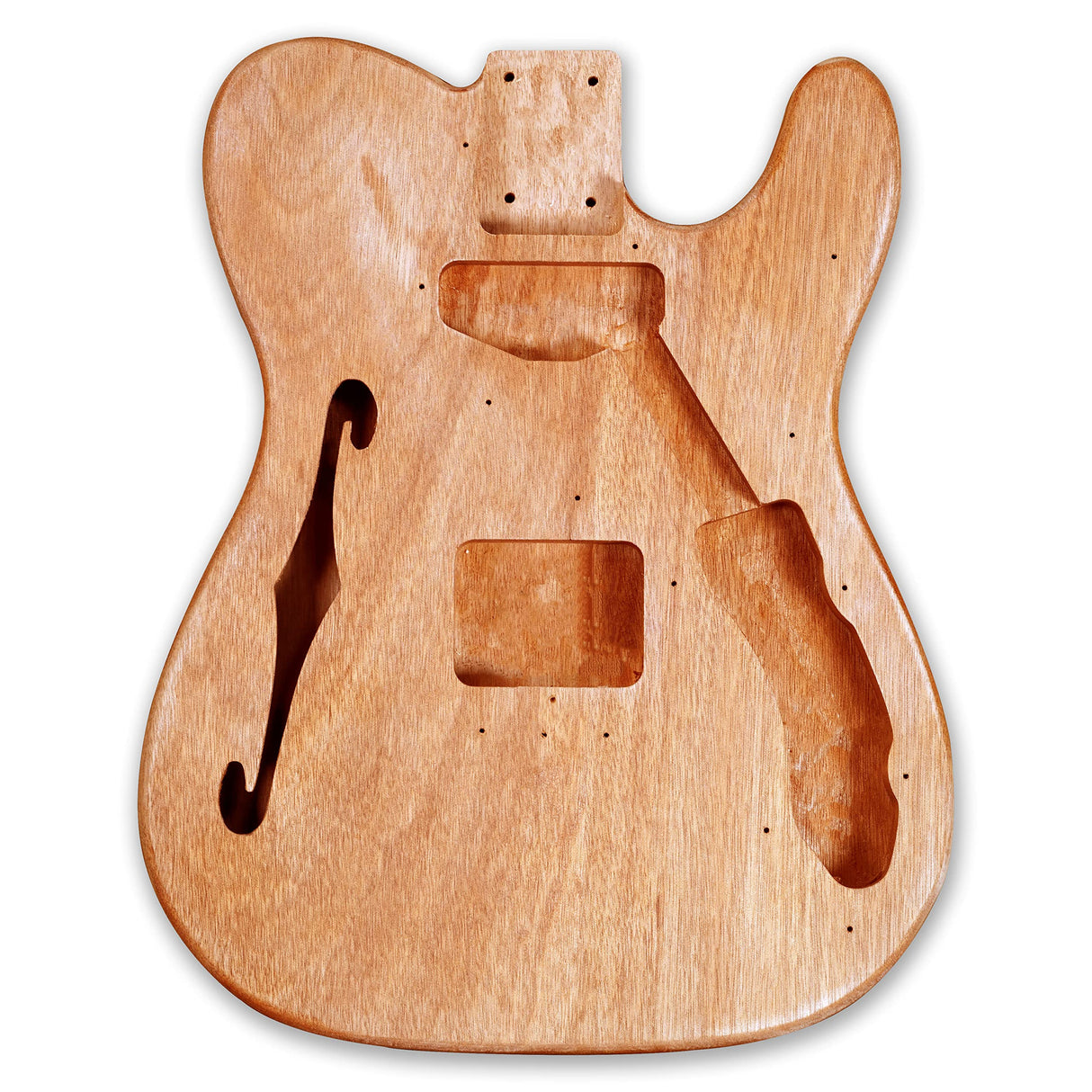 BexGears DIY Semi Hollow body Electric Guitar Kit Guitar Kits Beginner Kits okoume Body Maple Neck Chrome Hardware Right Handed Build Your Own Guitar BexGears