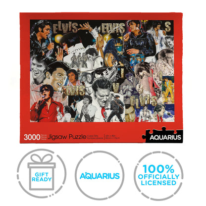 Aquarius Elvis Puzzle (3000 Piece Jigsaw Puzzle) - Officially Licensed Elvis Presley Merchandise & Collectibles - Glare Free - Precision Fit - 32 x 45 Inches