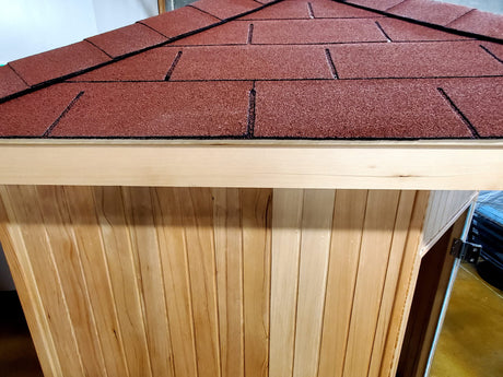 Canadian Hemlock Outdoor Triple Bench Wet or Dry Traditional Swedish Steam Sauna SPA with 9KW Heater Generic
