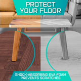 Yes4All 12,24,36 SQ.FT Wood Grain Puzzle Exercise Mat Protective Flooring, EVA Interlocking Foam Floor Tiles with Border for Home Yes4All