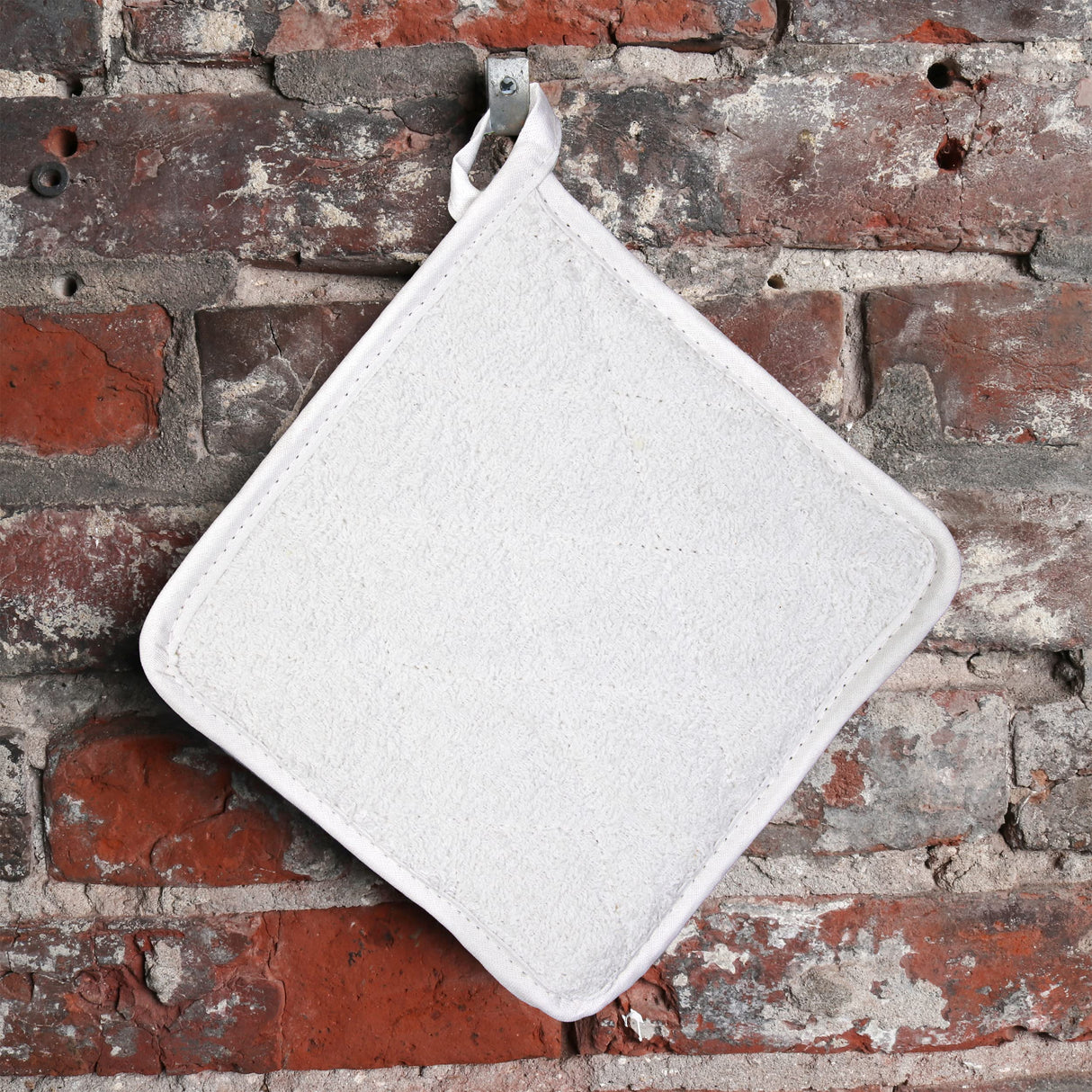 Arkwright Pot Holders for Kitchen - Heat Resistant Square Hot Pads Set of 12, Professional Grade Washable Cotton Coaster for Oven, Cooking and Baking, 7 x 7 in, White Arkwright LLC