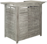 Safavieh Outdoor Living Collection Monterey Washed Bar Table, Grey Safavieh
