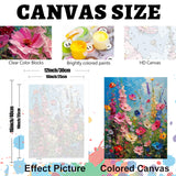 Hutarosl Wild Flowers Paint by Numbers Kits for Adults - Flowers Paint by Number Adult,Flower Canvas Paint by Numbers for Adults,DIY Oil Painting Kits for Gifts Home Decor 16x20in Hutarosl