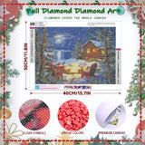xackcme Lake Diamond Painting Kits for Adults, Winter Scenery Diamond Art Kits for Adults, Round 5D Snow Landscape Gem Art Kit for Adult DIY Crafts Kit Gift Sweet Home Wall Decor Gifts (16x12 inch) xackcme