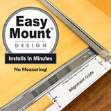 LYNK PROFESSIONAL® Pull Out Cutting Board, Cookie Sheet, and Baking Pan Organizer Rack - Lifetime Ltd. Warranty - Slide Out Kitchen Cabinet Storage Organizers – 10” x 21” Deep - Pullout Shelf, Chrome LYNK PROFESSIONAL