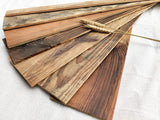 Colamo 10 Reclaimed Wood Planks Peel and Stick Shiplap Boards for Wall, Weathered Barn Wood Paneling Stick on Wooden RV Backsplash, 3D Self Stick Wood Wall Panels for Living Room Bed Room Accent Wall COLAMO
