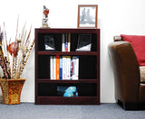 Midas Cherry Finish Three-Shelf Bookcase by Concepts In Wood Concepts In Wood